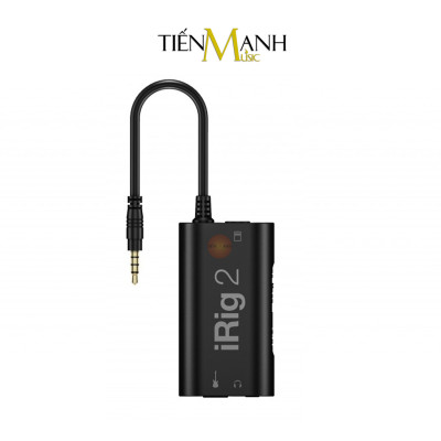 Thiết Bị Thu Âm Và Livestream iRig 2 IK Multimedia Cho Điện Thoại Kết Nối Guitar Pickup Soundcard Hàng Chính Hãng