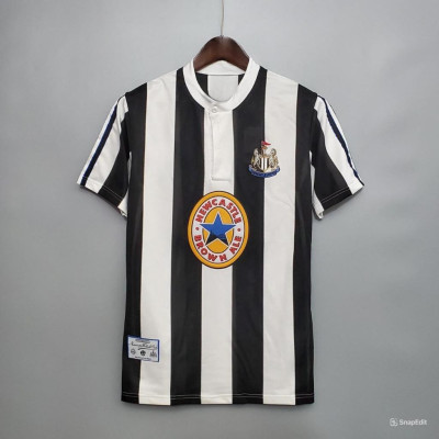Áo Bóng Đá Retro Newcastle 1995 - Sân Nhà bản cao cấp vải Cotton Polyester
