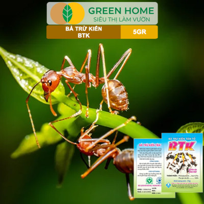 Thuốc Diệt Kiến Tận Ổ Greenhome, BTK, Gói 5gr, Hiệu Quả Cao, Dễ Sử Dụng, Tác Dụng Lâu Dài, Diệt Các Loại Kiến