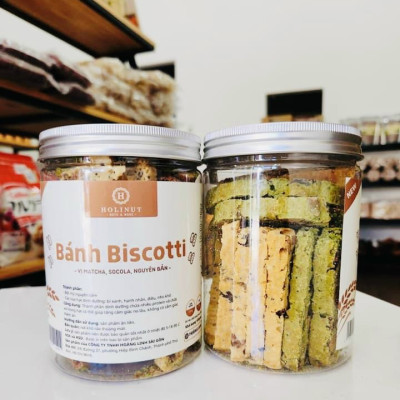 Bánh Biscotti nguyên cám 3 vị mix hạt dinh dưỡng nhập khẩu / Ăn kiêng lành mạnh, bổ dưỡng, phù hợp eat clean