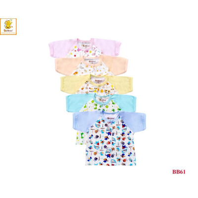 Sơ sinh - Áo in hình thú tay ngắn BABIBOO - BB61