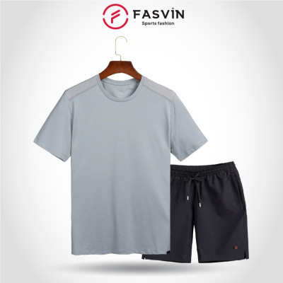 Bộ Quần Áo Thể Thao Nam FASVIN TS24625+Q25475.HN Hàng Nhà Máy Chất Liệu Mềm Mại Phom Dáng Đẹp