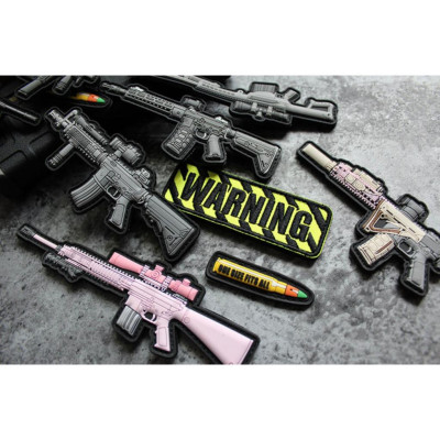 Patch mô hình viên đạn PVC dán quần áo_ba lô_nón