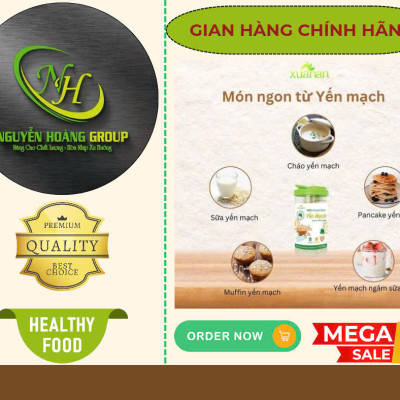 Yến Mạch Úc Nguyên Chất Hủ 800g Xuân An( Tặng YM gói 350g)