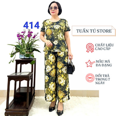 Đồ bộ trung niên cao cấp - lụa hàn châu siêu mềm, siêu mát - Sang Trọng và Quý Phái - Tuấn Tú Store