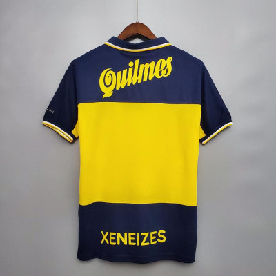 Áo Bóng Đá Retro Boca Juniors 1999/2000 - Sân Nhà bản cao cấp vải Cotton Polyester