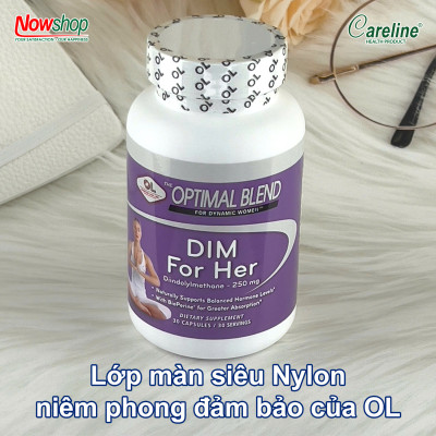 DIM For Her Olympian Labs hộp 30 viên cân bằng nội tiết giúp đẹp da giảm mụn ngăn ngừa u xơ u nang