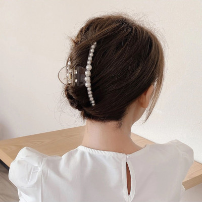 Combo 5 kẹp tóc, kẹp càng cua đính kèm ngọc trai, cột tóc Hàn Quốc cực đẹp KT28