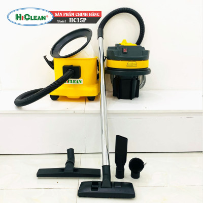Máy hút bụi khô và ướt HiClean HC15P (dung tích 15L, 1500W) - Hàng chính hãng