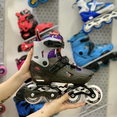 [ Tặng Kèm Full Bộ Phụ Kiện Patin] Giày Patin Bánh Đèn Siêu Sáng Cho Trẻ Em Flying Eagle L8