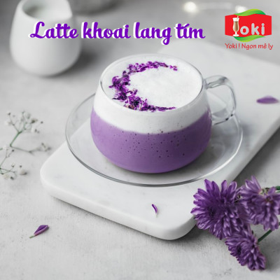 Latte Khoai lang tím Yoki