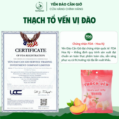 Yến Đảo - Thạch Tổ Yến Vị Đào Hương Vị Trái Cây Tươi Ngon, Dinh Dưỡng Cho Cả Gia Đình