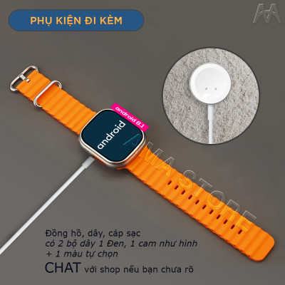 Đồng hồ Thông minh AMA Smart watch TK Titan Android 8.1 Lắp Sim Định vị GPS Google kết nối Wifi 4G Blueltooth tải App qua CH. play FB Messenger Skype Viber Wechat Line Tele xem được Video Youtube TikTok  chơi Game cho Trẻ em Người lớn Hàng nhập khẩu