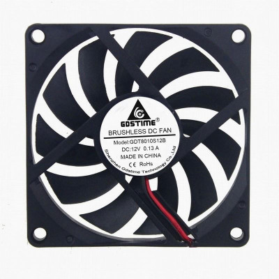 1 Pcs Gdstime 1Pin 801s 11V 80x80x1mm DC Computer Burshless Cooler Cooling Fan 80mm x 1mm 8cm