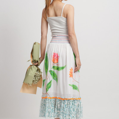 Chân Váy Thêu Cotton Isla Bonita