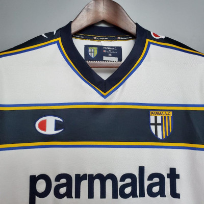 Áo Bóng Đá Retro Parma 2002/2003 - Sân Khách bản cao cấp vải Cotton Polyester