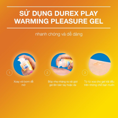 Gel Bôi Trơn Durex Play Warming 100ml - Gel Nóng Ấm - 100% Hàng Chính Hãng