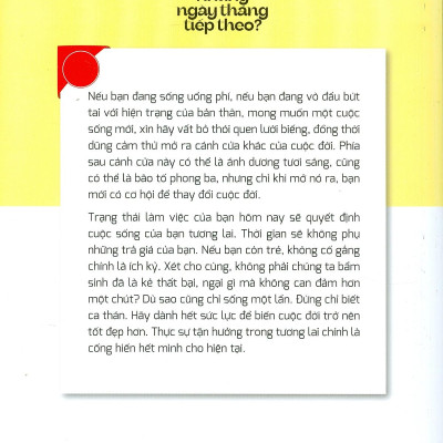Bạn Sẽ Sống Ra Sao Những Ngày Tháng Tiếp Theo?