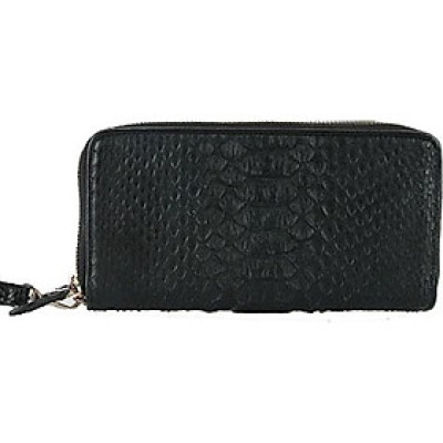 Ví nữ da trăn Huy Hoàng 2 khóa Vip màu đen HT3336