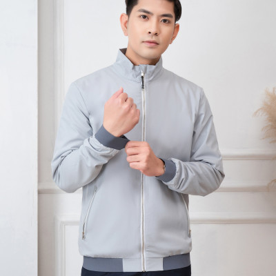 Áo khoác golf nam 2 lớp Aligro màu ghi AK2G.3