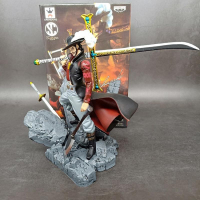 Mô Hình Mihawk Mắt Diều Hâu 16CM Mô hình One Piece Cao Cấp, Figure Mô Hình Anmie One Piece Luffy Vua Hải Tặc