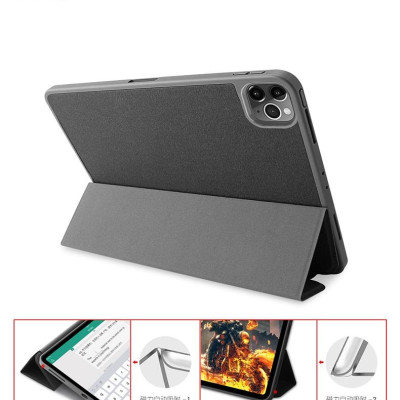 Bao da chính hãng Mutural cao cấp cho iPad Pro 11.0 2020 có khay đựng bút - Đen