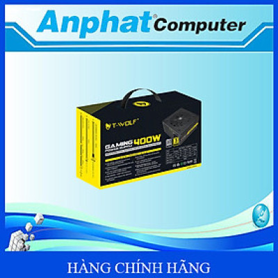 Bộ nguồn máy tính T-WOLF-P400 (400W/80 PLUS) - Hàng Chính Hãng