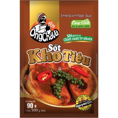 Combo 5 Gói Sốt Kho Tiêu Ông Chà Và 90g (Simmered With Pepper Sauce)