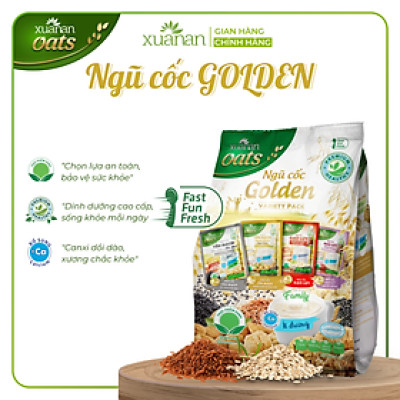Ngũ Cốc Golden (Variety Pack) Xuân An [ít đường] Túi 400G {25g*16 gói}