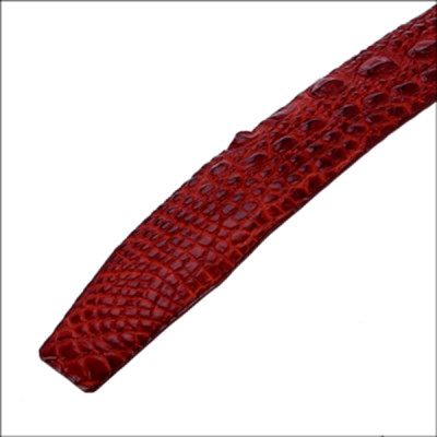 Thắt Lưng Nam Da Cá Sấu Gai Lưng Bản Lớn Huy Hoàng HT4225 - Nâu Đỏ