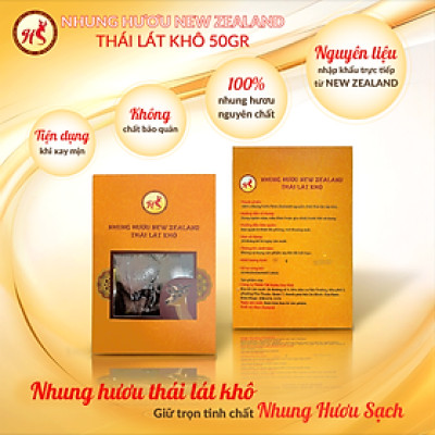 Nhung Hươu Newzealand thái lát khô 50gram