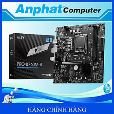 Bo Mạch Chủ Main MSI PRO Z760M-B DDR4 Socket LGA1700 - Hàng Chính Hãng