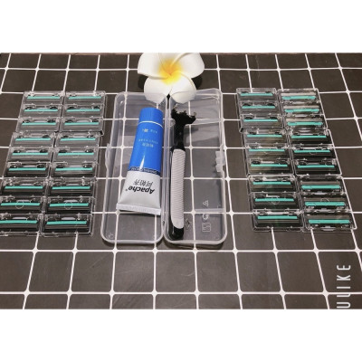 Set vĩ dao cạo râu 36 lưỡi  thay thế , kèm  bàn cạo , tặng tuýp kem cạo râu cho nam an toàn và tiện lợi