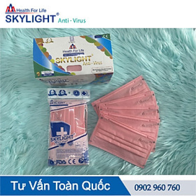Khẩu trang y tế Skylight 4 lớp mẫu mới - Hộp 50 cái