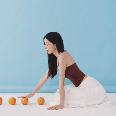 DOTTIE - Chân váy midi diễu ly - Trắng - S0281