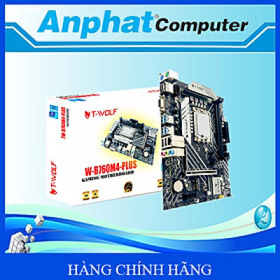 Bo mạch chủ Main T-WOLF TW-B760M4 PLUS (LGA1700/CPU Gen 12-13-14th/2*DDR4/DP-HDMI-VGA/LAN 1000/2*NVMe-M.2 Sata/M.2 Wifi/PCIe16X/PCIe1X) - Hàng Chính Hãng