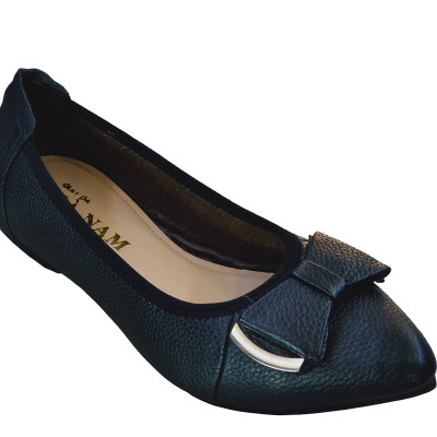 Giày Nữ Búp Bê Đế Bệt TiTi ĐÔ Da Bò Thật Thời Trang Cao Cấp 2cm BBN2023