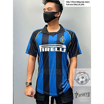 Áo Bóng Đá Retro Inter Milan 2001 - Sân Nhà bản cao cấp vải Cotton Polyester