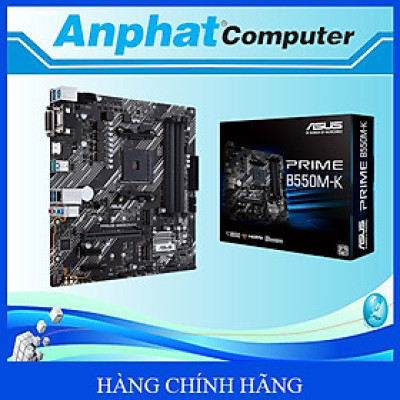 Bo mạch chủ Main ASUS PRIME B550M-K Socket AMD AM4 - Hàng Chính Hãng