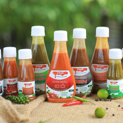 Nước chấm Nâu Fosa, muối ớt tắc tươi ngon cho hải sản và BBQ, chay mặn đều dùng được
