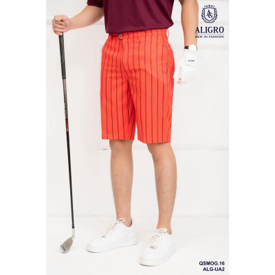Quần short mogway màu cam đỏ kẻ to QSMOG.16