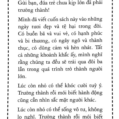 Chưa Kịp Lớn Đã Phải Trưởng Thành (Tái Bản 2022)
