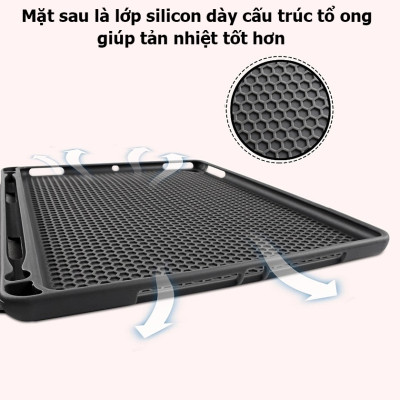Bao Da Chống Sốc Cho iPad Gen 10, iPad 10 2022 Chính Hãng MUTURAL Design  , có ngăn đựng bút, đóng ngắt màn hình khi đóng mở, lưng tản nhiệt chống nóng máy- hàng chính hãng
