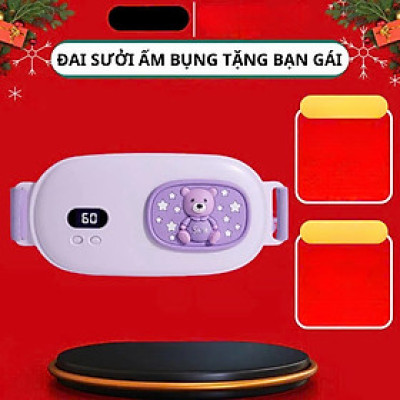 Máy chườm nóng hỗ trợ giảm đau bụng kinh có 3 mức nhiệt, Pin sạc UBS, món quà ý nghĩa tặng người yêu