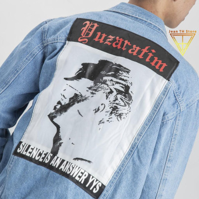 Áo khoác jean nam 3 mạc nối trẻ trung năng động