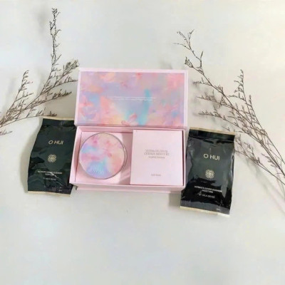 Phấn Nước Dưỡng Ẩm Ohui Ultimate Cover Cushion Moisture Flower Edition (tặng kèm 2 lõi)