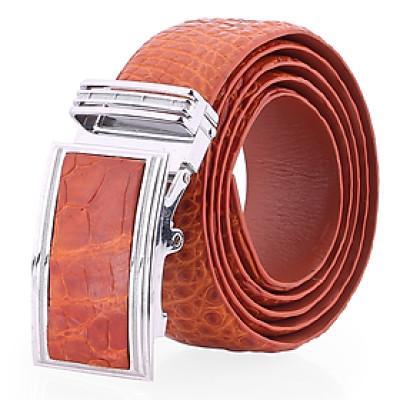  Dây nịt nam da cá sấu màu vàng bò HJ94236-4291-4777-4806