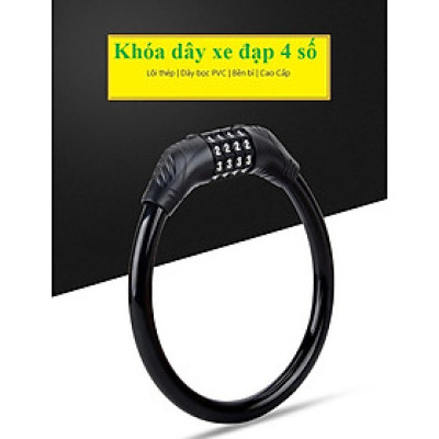 Khóa xe đạp xe máy chống trộm kết hợp mã số, khóa mật khẩu an toàn