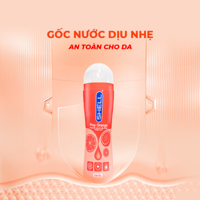 Gel bôi trơn hương cam Shell Play Orange - Chai 100ml | SHELL CHÍNH HÃNG