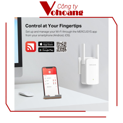 Bộ Mở Rộng Sóng Wi-Fi 6 AX1500 Mercusys ME60X - Hàng chính hãng